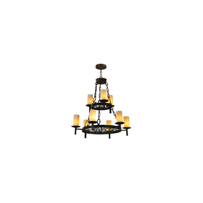 Newcastle 9 Light 33" Wide Pillar Candle Style Chandelier