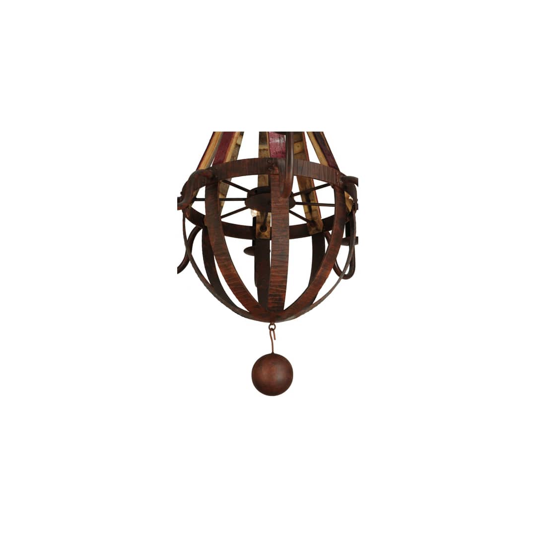 Barrel Stave Metallo 8 Light 44" Wide Taper Candle Style Chandelier