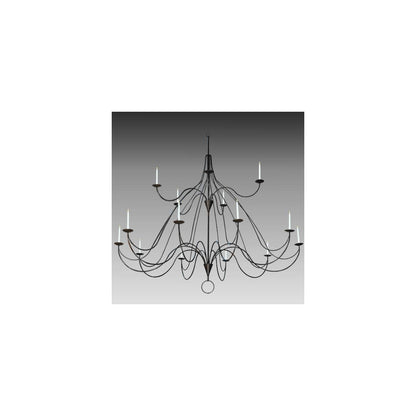 Polonaise 15 Light 96" Wide Taper Candle Style Chandelier