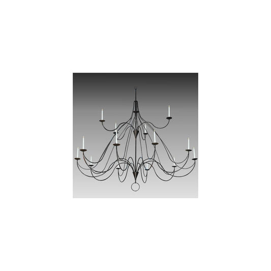 Polonaise 15 Light 96" Wide Taper Candle Style Chandelier