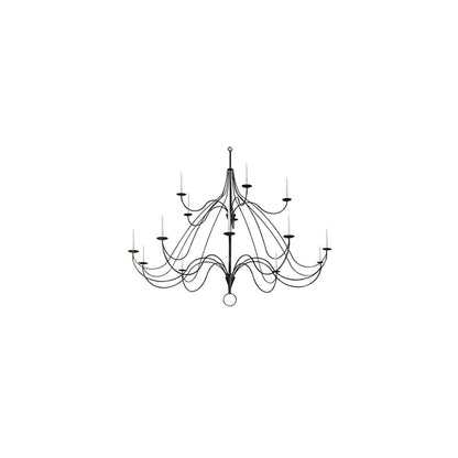 Polonaise 15 Light 96" Wide Taper Candle Style Chandelier