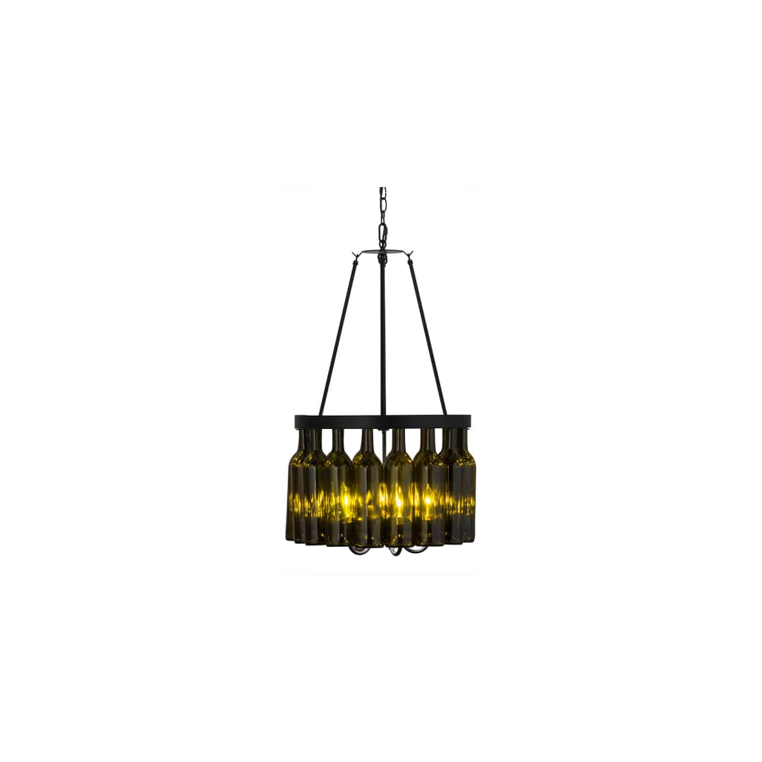 Tuscan Vineyard 5 Light 17" Wide Drum Chandelier