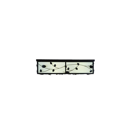 Ivy 8 Light 51" Wide Flush Mount Square Ceiling Fixture - Textured Black Finish - GU24 Bulb Base
