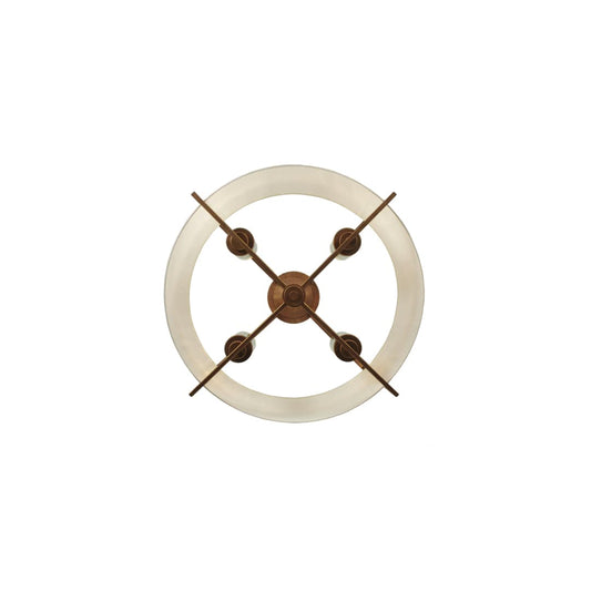 Cilindro Lucy 4 Light 31" Wide Semi-Flush Ceiling Fixture - Cortez Gold Finish