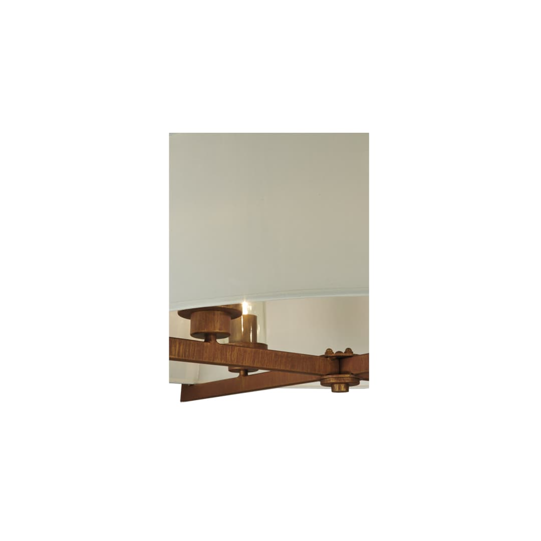 Cilindro Lucy 4 Light 31" Wide Semi-Flush Ceiling Fixture - Cortez Gold Finish