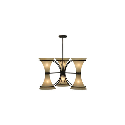 Chronos 6 Light 30" Wide Chandelier - Classic Rust Finish