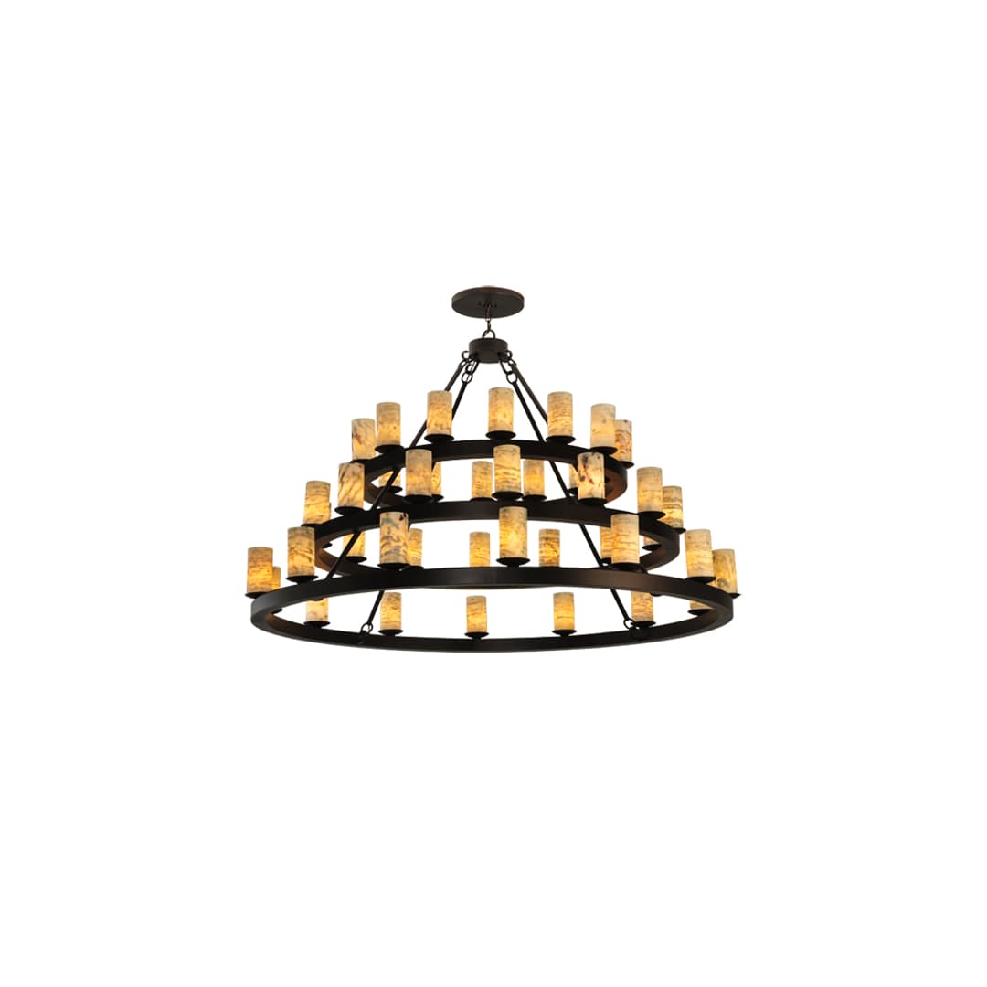 Loxley Horizon 42 Light 70" Wide Pillar Candle Style Chandelier