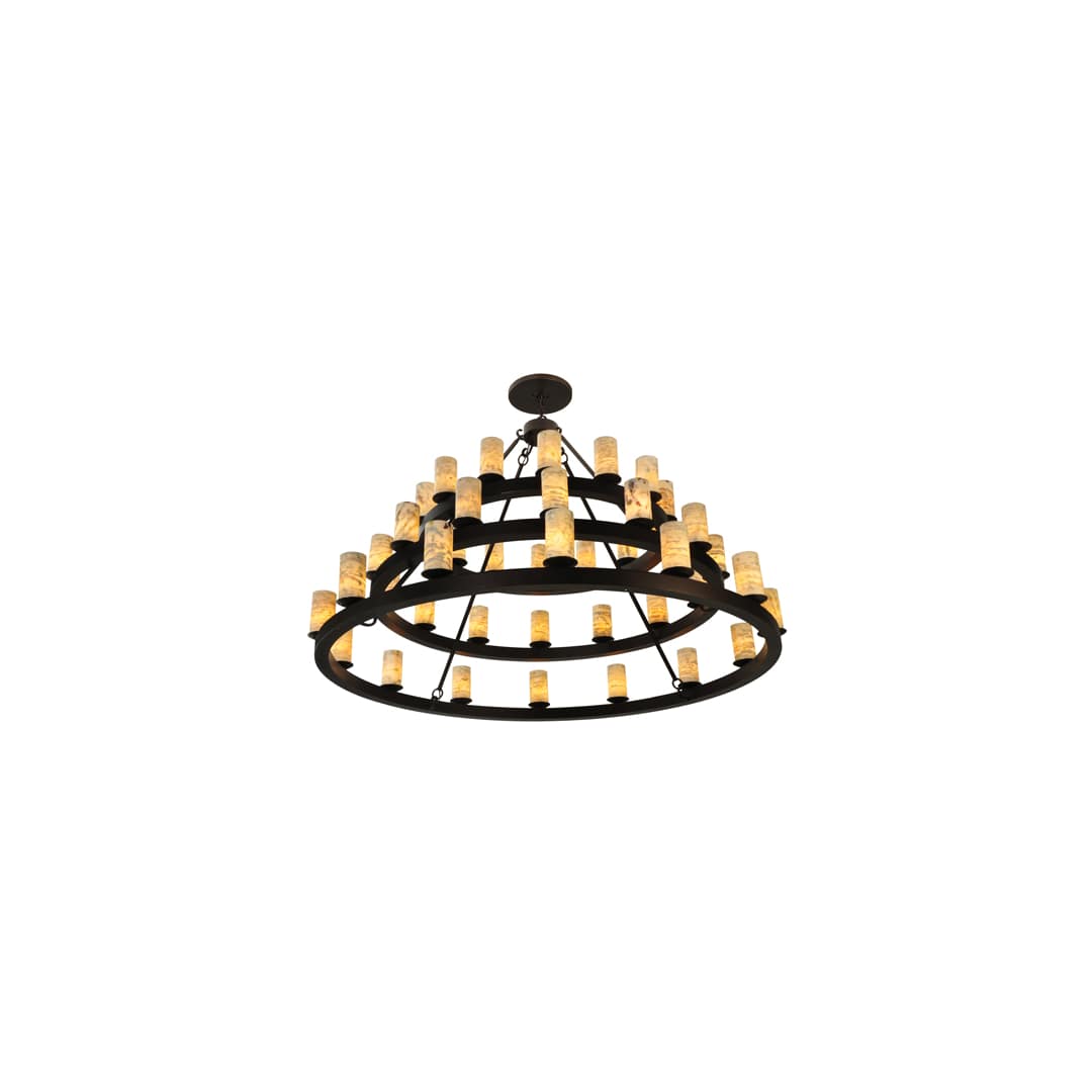 Loxley Horizon 42 Light 70" Wide Pillar Candle Style Chandelier