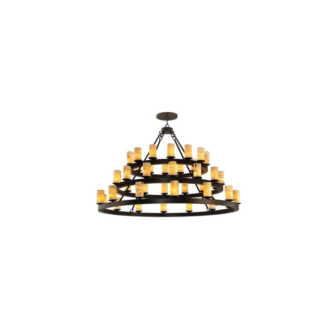 Loxley Horizon 42 Light 70" Wide Pillar Candle Style Chandelier