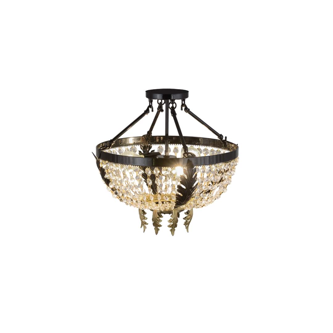 Chrisanne 3 Light 16" Wide Semi-Flush Bowl Ceiling Fixture