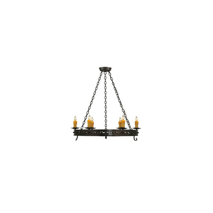 Sagebrush 6 Light 36" Wide Taper Candle Style Chandelier