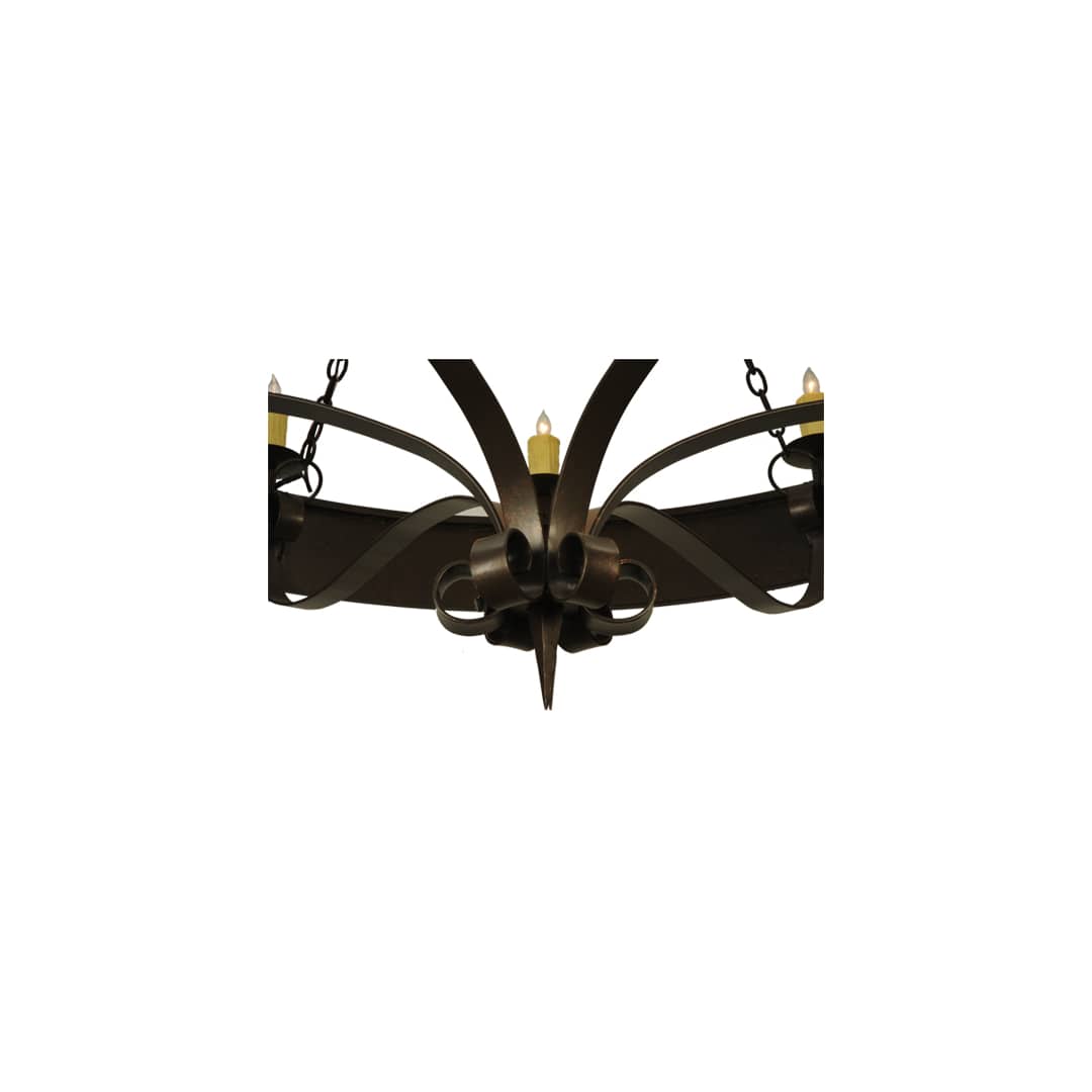 Warwick 12 Light 72" Wide Taper Candle Style Chandelier - Gilded Tobacco Finish