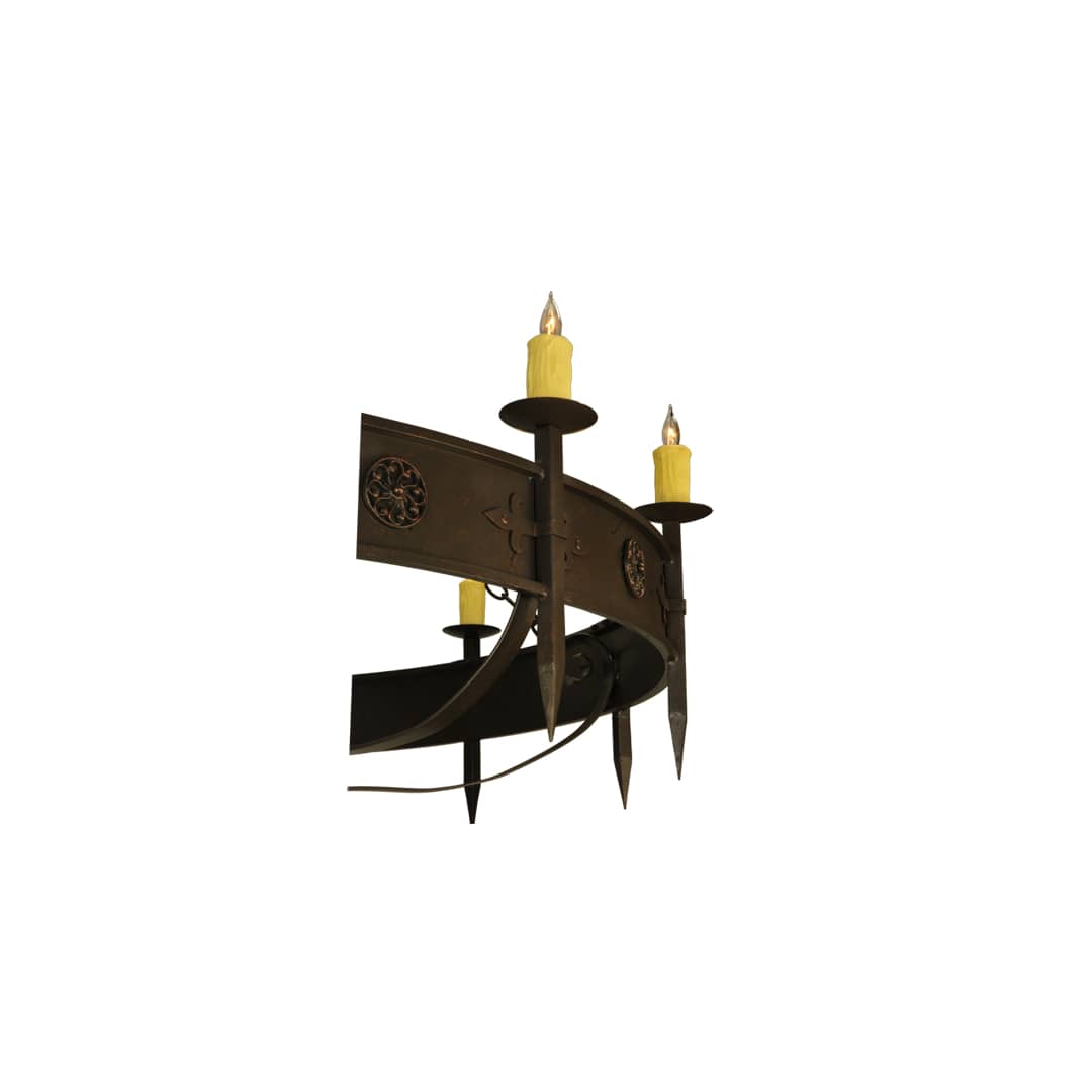 Warwick 12 Light 72" Wide Taper Candle Style Chandelier - Gilded Tobacco Finish
