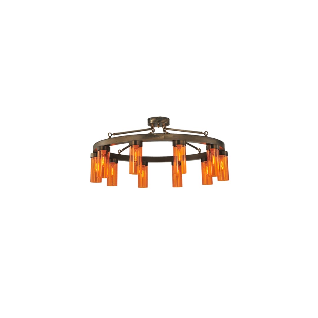 Clark 10 Light 48" Wide Semi-Flush Ceiling Fixture
