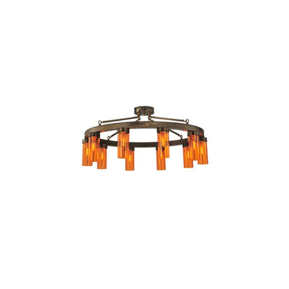 Clark 10 Light 48" Wide Semi-Flush Ceiling Fixture