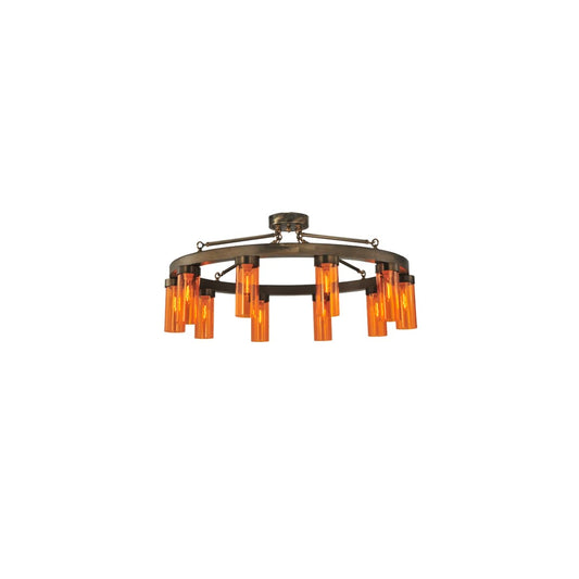 Clark 10 Light 48" Wide Semi-Flush Ceiling Fixture