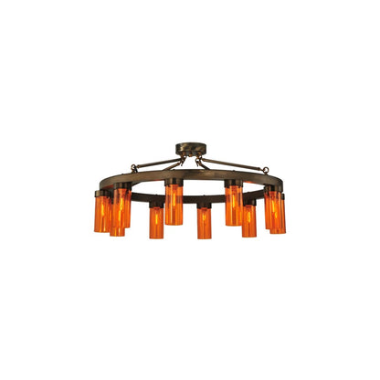 Clark 10 Light 48" Wide Semi-Flush Ceiling Fixture