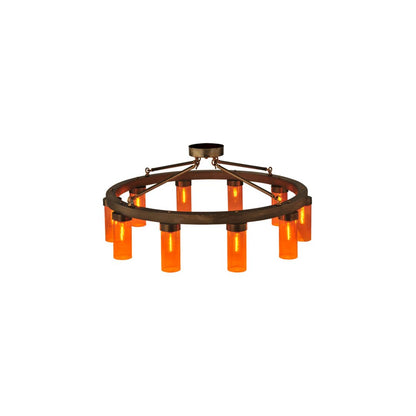 Clark 10 Light 48" Wide Semi-Flush Ceiling Fixture