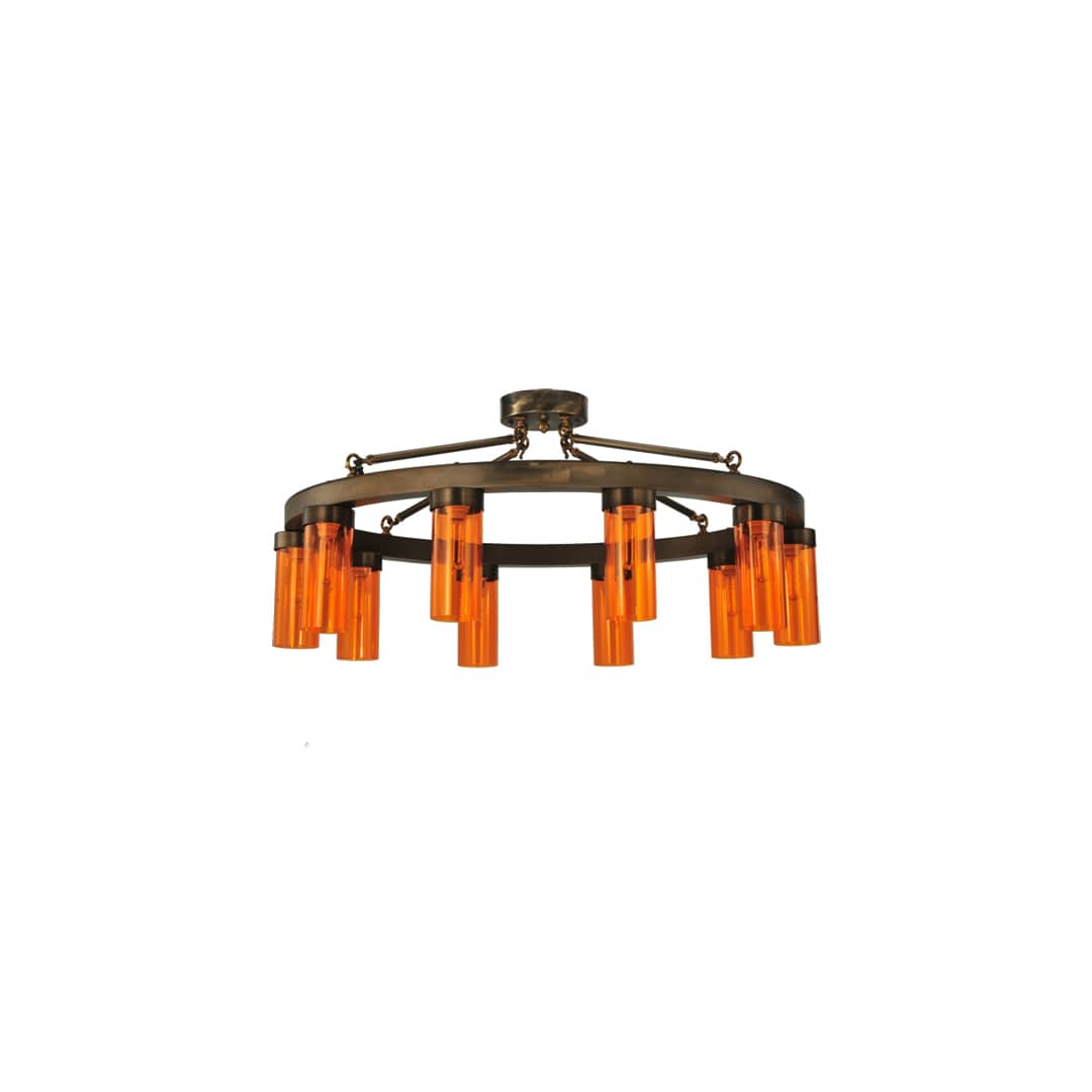 Clark 10 Light 48" Wide Semi-Flush Ceiling Fixture