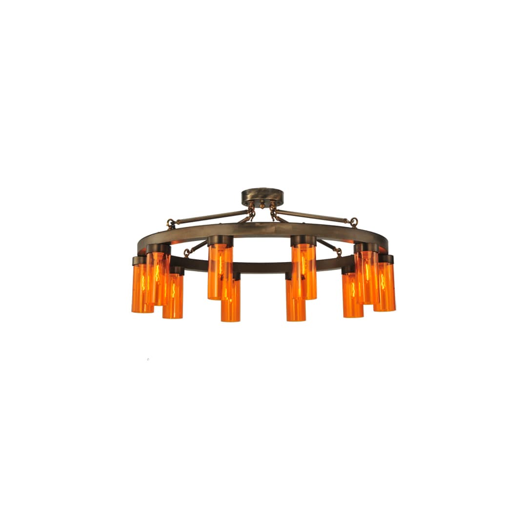 Clark 10 Light 48" Wide Semi-Flush Ceiling Fixture