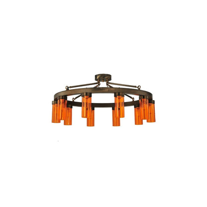 Clark 10 Light 48" Wide Semi-Flush Ceiling Fixture