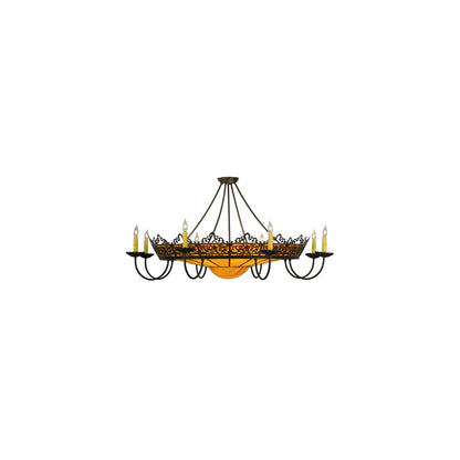 Stanley 8 Light 46" Wide Semi-Flush Ceiling Fixture