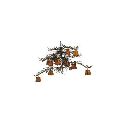 Pine Branch Valley View 12 Light 54" Wide Chandelier