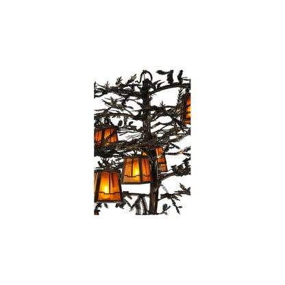 Pine Branch Valley View 12 Light 54" Wide Chandelier