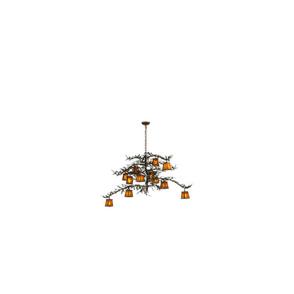 Pine Branch Valley View 12 Light 54" Wide Chandelier