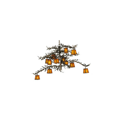 Pine Branch Valley View 12 Light 54" Wide Chandelier