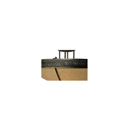Hoja 4 Light 30" Wide Semi-Flush Bowl Ceiling Fixture