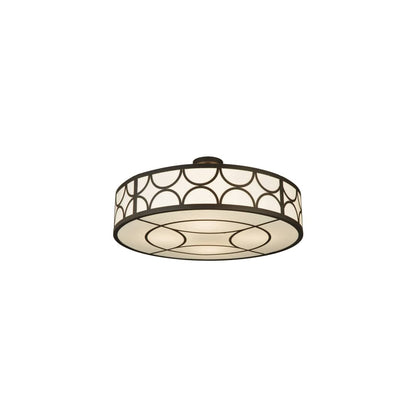 Revival Deco Cilindro 4 Light 36" Wide Semi-Flush Drum Ceiling Fixture