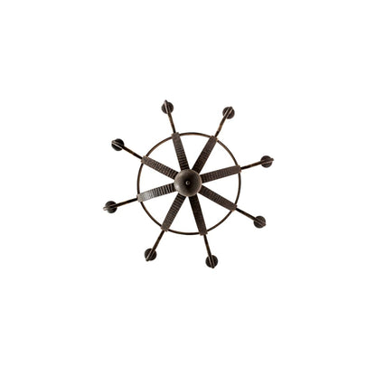 Barrel Stave Madera 8 Light 48" Wide Taper Candle Style Chandelier - Coffee Bean Finish