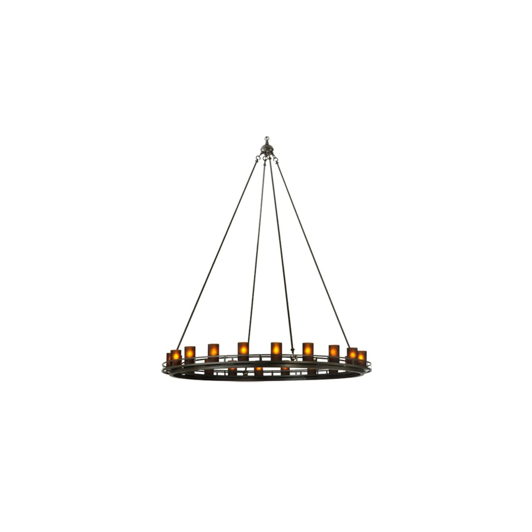 Barbury 20 Light 60" Wide Pillar Candle Style Chandelier