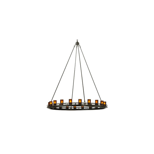 Barbury 20 Light 60" Wide Pillar Candle Style Chandelier