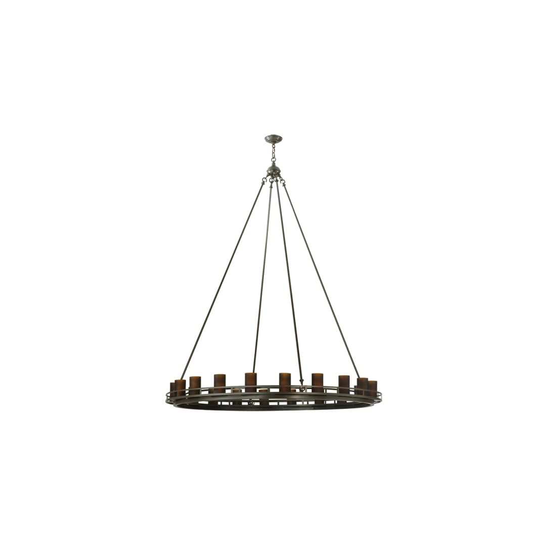 Barbury 20 Light 60" Wide Pillar Candle Style Chandelier