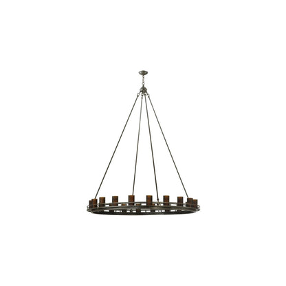 Barbury 20 Light 60" Wide Pillar Candle Style Chandelier
