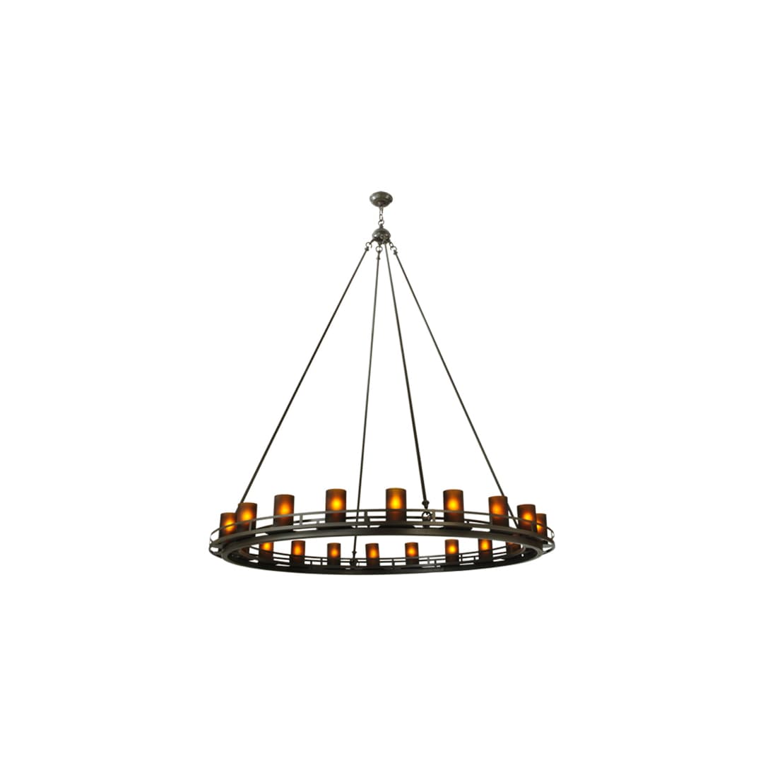 Barbury 20 Light 60" Wide Pillar Candle Style Chandelier