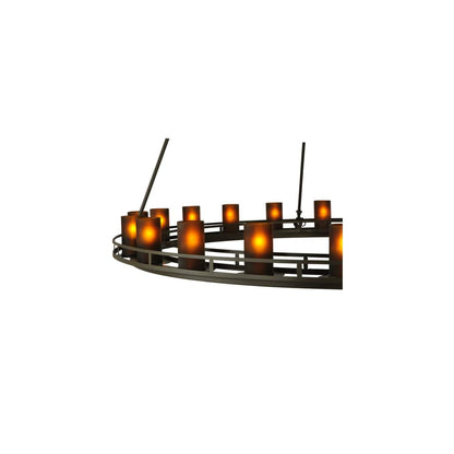 Barbury 20 Light 60" Wide Pillar Candle Style Chandelier