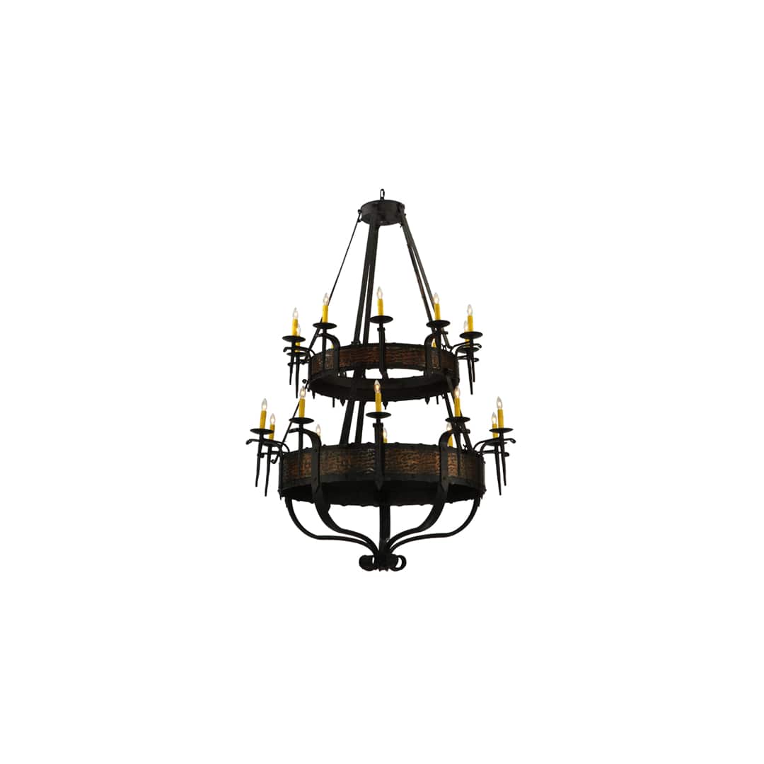Costello 20 Light 48" Wide Taper Candle Style Chandelier - Burnished Copper Finish