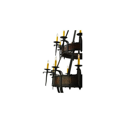 Costello 20 Light 48" Wide Taper Candle Style Chandelier - Burnished Copper Finish
