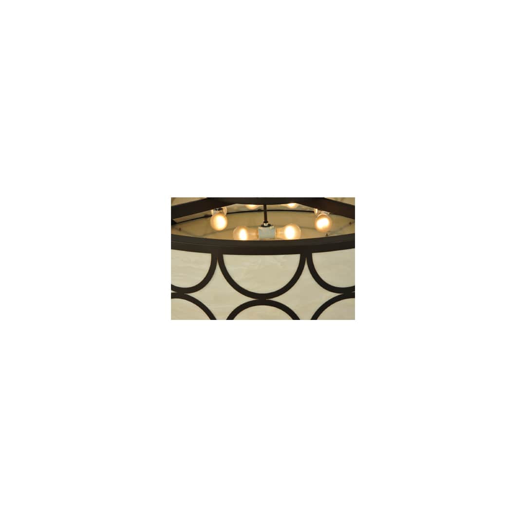 Revival Deco Cilindro 8 Light 48" Wide Flush Mount Drum Ceiling Fixture