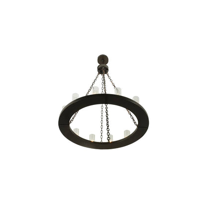 Loxley 36 Light 72" Wide Pillar Candle Style Chandelier with Clear, Seedy Glass Shades - Timeless Bronze Finish