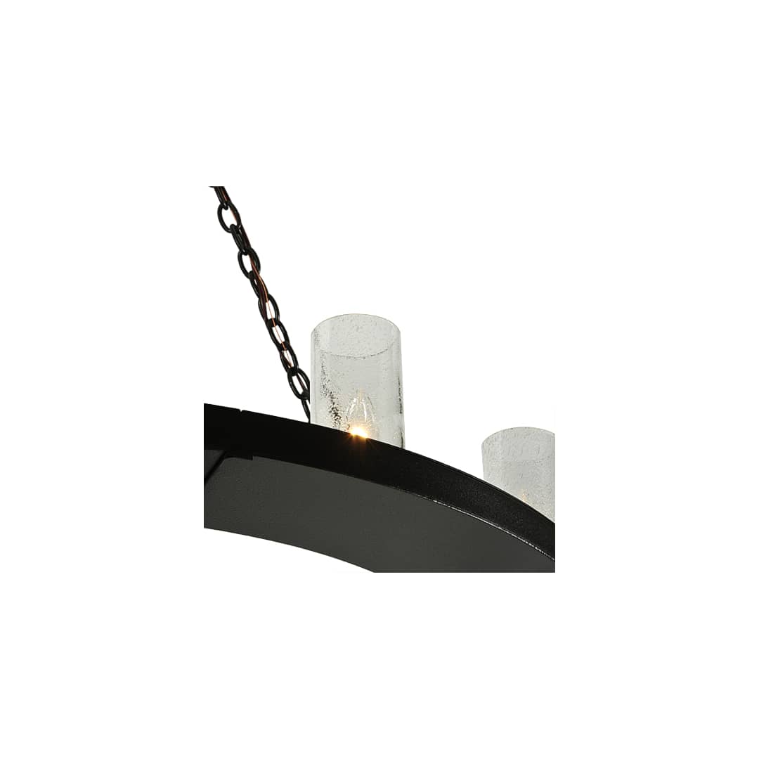 Loxley 36 Light 72" Wide Pillar Candle Style Chandelier with Clear, Seedy Glass Shades - Timeless Bronze Finish