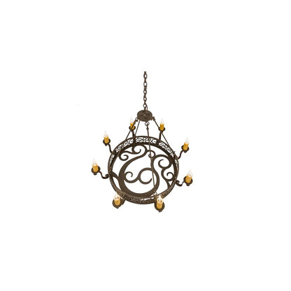 Delano 8 Light 42" Wide Taper Candle Style Chandelier - Custom Finish