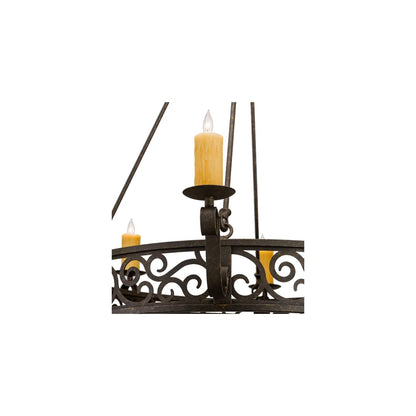 Delano 8 Light 42" Wide Taper Candle Style Chandelier - Custom Finish
