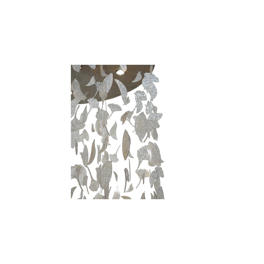 Ginkgo Leaf 6 Light 44" Wide Pendant