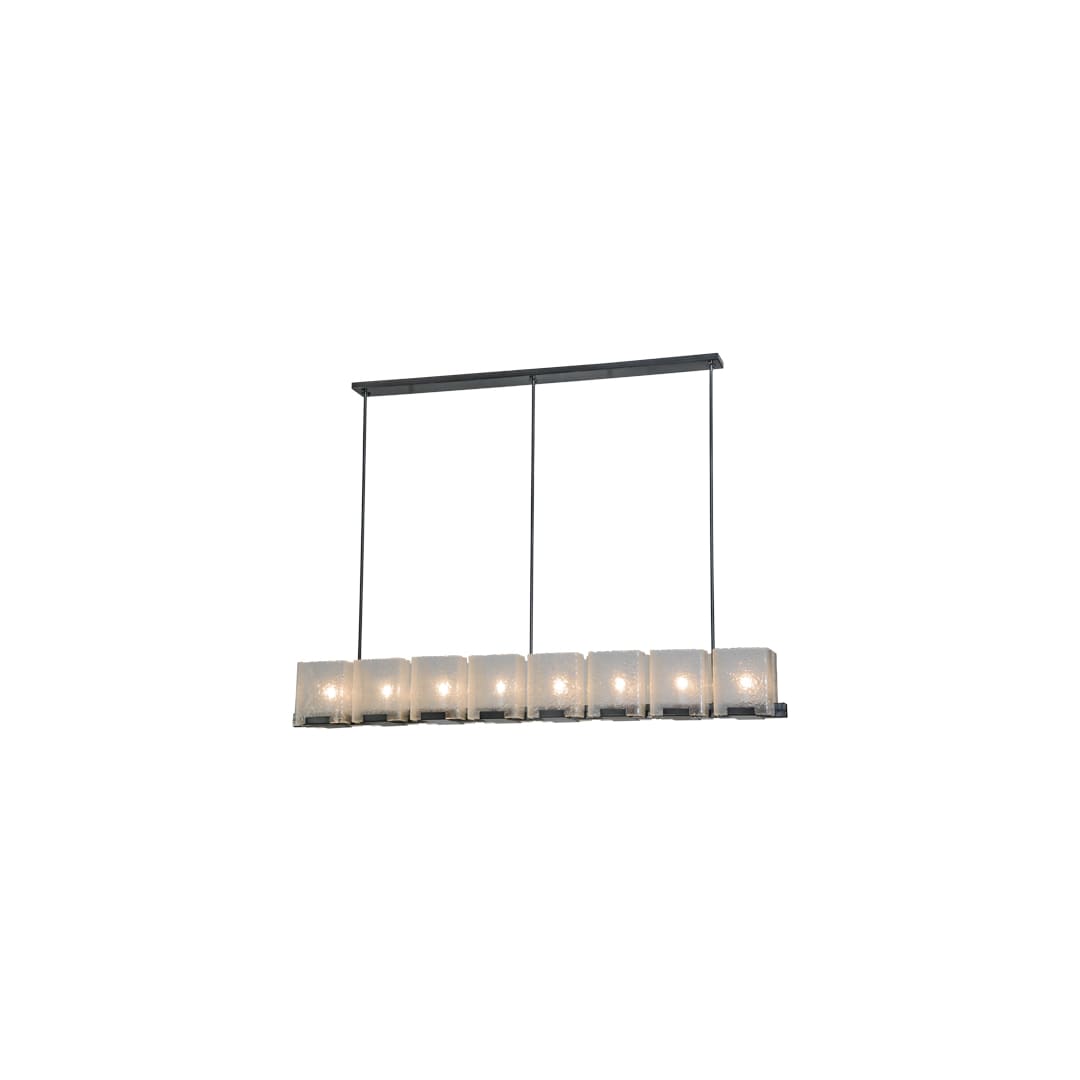 Ice Cube 8 Light 78" Wide Linear Chandelier