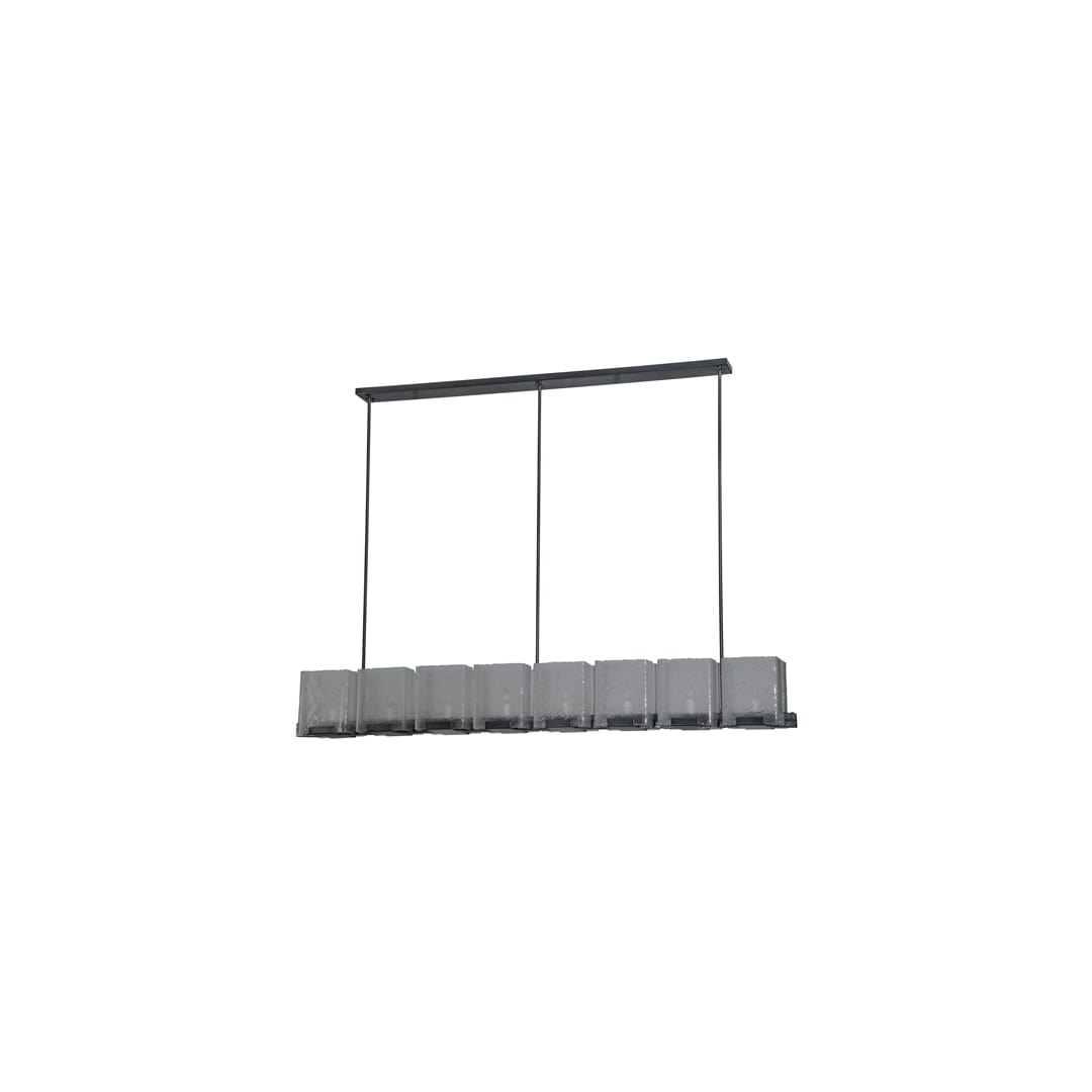 Ice Cube 8 Light 78" Wide Linear Chandelier