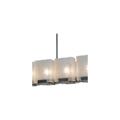 Ice Cube 8 Light 78" Wide Linear Chandelier